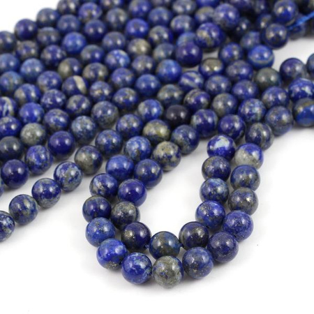 Lapis lazuli z pirytem kula gładka 8mm