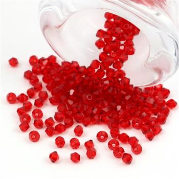 Preciosa Bicone Bead Rondelle Light Siam 3mm [20szt]