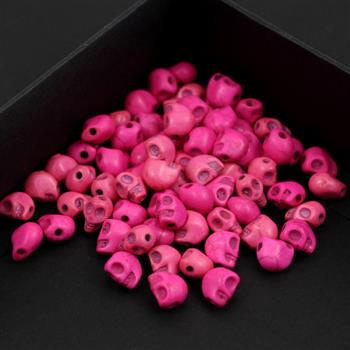 Howlit różowy czaszka 8x7mm