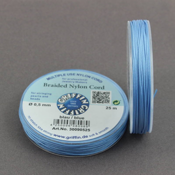 Griffin sznurek nylonowy błękitny 0,5mm [1 szpula/25 m]