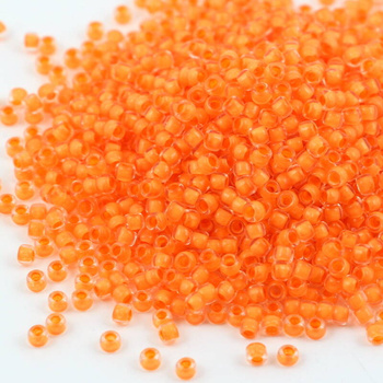 Toho Round 8/0 Inside-Color Crystal/Apricot-Lined [10g]