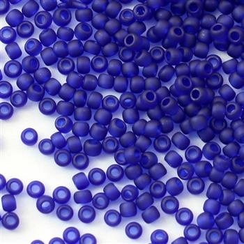 Toho Round 11/0 Transparent-Frosted Cobalt [10g]