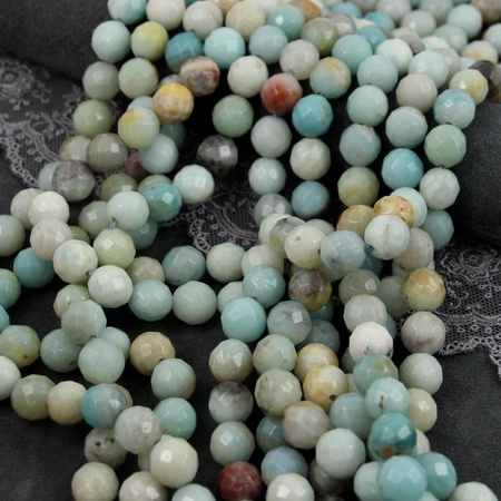 Amazonit kula fasetowana 10mm