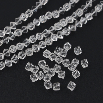 Kryształ górski kostka romb 4mm [10szt]