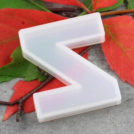 Forma silikonowa do odlewów z żywicy litera Z 4cm