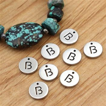 Zawieszka stal szlachetna blaszka 10mm litera B