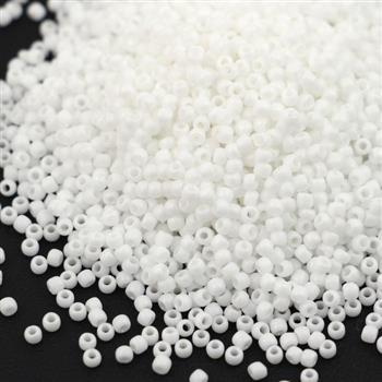 Toho Round 11/0 Matte-Color Opaque-Rainbow White [10g]