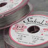 Japońska linka stalowa jubilerska SakuLux 7-splotowa Silver 0,40mm [szpula 30m]