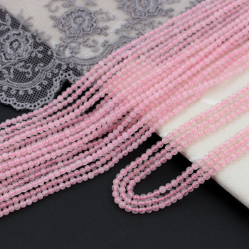 Kwarc różowy kula gładka 2,5mm [sznur 38cm]