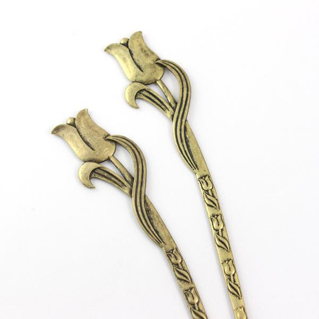 Baza szpilki do koka mosiężna tulipan 16cm