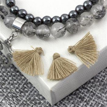 Chwost beżowy mini 13x3mm