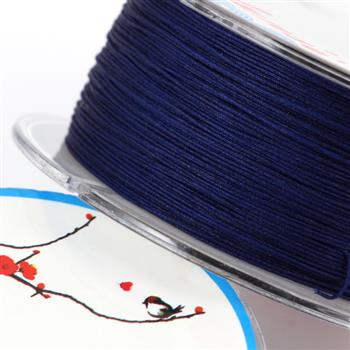 Sznurek nylonowy granatowy 0,4mm [szpula 60m]