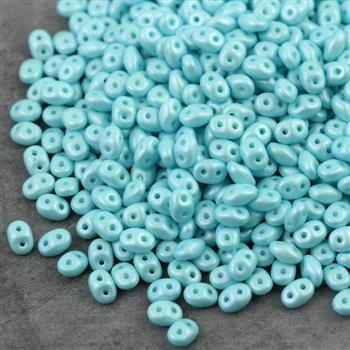 SuperDuo 2.5x5mm Powdery - Pastel Turquoise [5g]