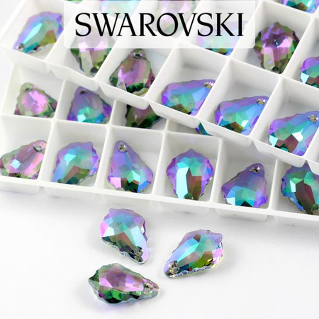 6090 Swarovski Baroque Pendant 16x11mm Paradise Shine