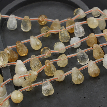 Cytryn kropla fasetowana 15x10mm