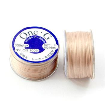 One-G nici nylonowe beige 0,25mm [szpula 46m]