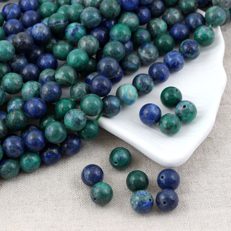Chryzokola kula gładka 10mm