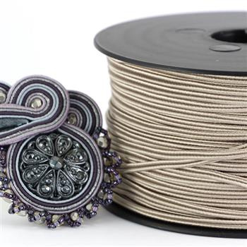 Sznurek sutasz acetat ITALY 2,5mm french grey [1metr]