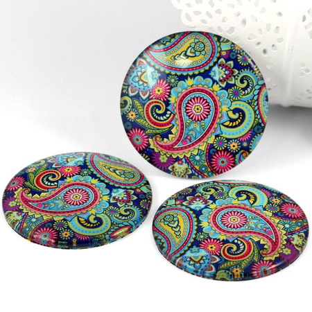 Kaboszon szklany z grafiką moneta 58mm