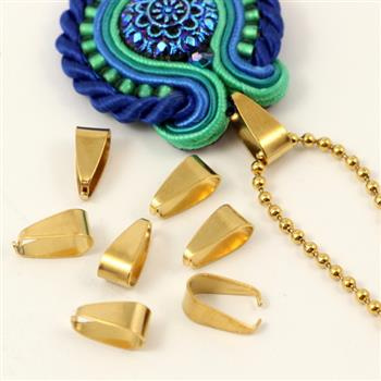 Krawatka stal szlachetna złota 10mm