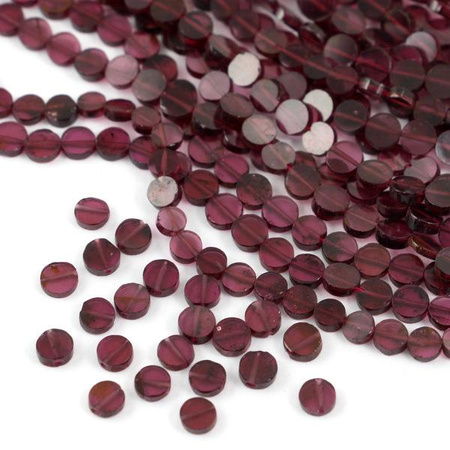 Granat moneta 4mm