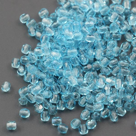 Fire Polish 3mm Light Aquamarine [40szt]