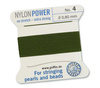Griffin Nici nylonowe z igłą olive 0,60mm [2m]