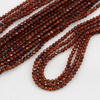 Granat/hessonit kula fasetowana 3mm [sznur 39cm]