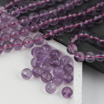 Ametyst kula fasetowana 6mm