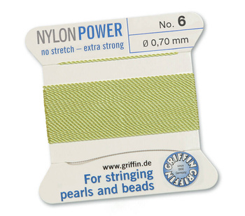 Griffin Nici nylonowe z igłą jade green 0,70mm [2m]
