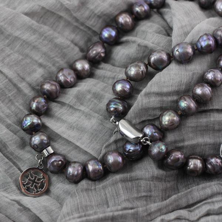 Zawieszka ażurowa z przywieszką stal szlachetna 13mm