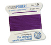 Griffin Nici nylonowe z igłą amethyst 0,90mm [2m]