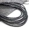 Hematyt grafitowy oponka fasetowana 3x2mm [sznur 40cm]