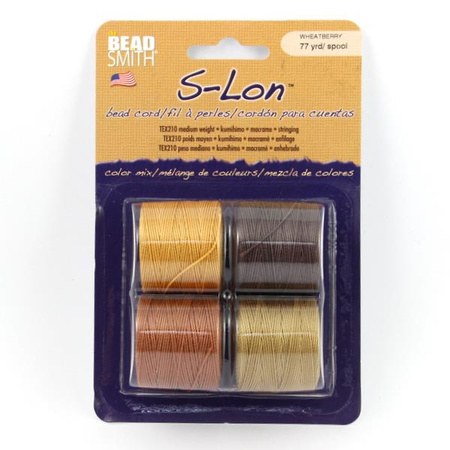 Nici nylonowe S-Lon bead cord WHEATBERRY 0,5mm/70m [4szt]