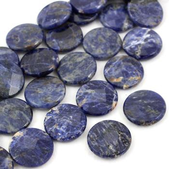 Sodalit moneta fasetowana 25mm