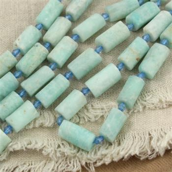 Amazonit matowy wałek 15x8mm