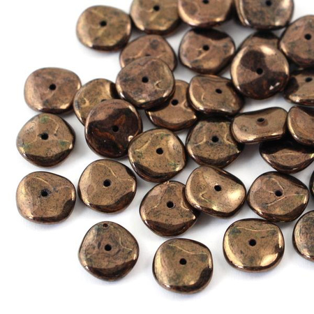 Ripple Beads 12mm Jet Violet Vega Luster [10szt]