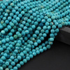 Howlit turkusowy kula fasetowana 4,5mm [sznur 39cm]