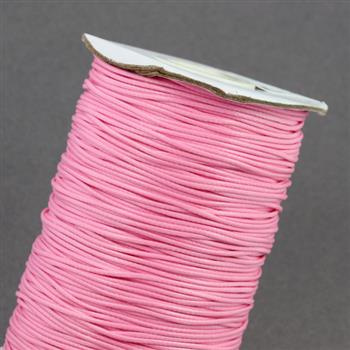 Sznurek powlekany jasny różowy 1mm [1metr]