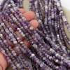 Ametyst oponka fasetowana 6x4mm [sznur 38cm]