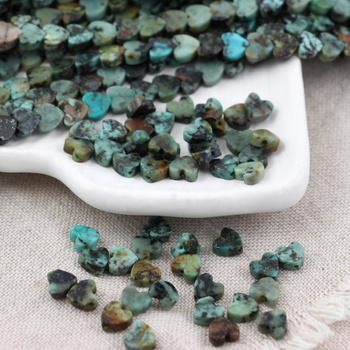 Turkus afrykański serce 6mm [10szt]