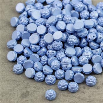 Roseta Two-Hole Cabochon Powdery Vista Blue [15szt]