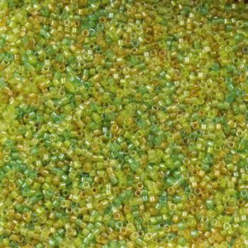Miyuki Delica 11/0 Sparkling Lined Lemon Lime Mix [5g]