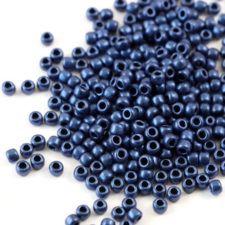 Toho Round 8/0 Hybrid Metallic Suede Blue [10g]