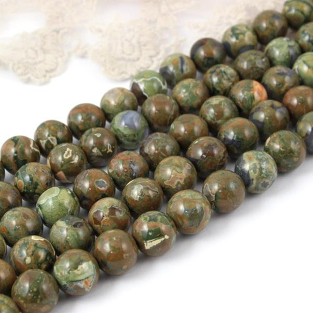 Jaspis riolit kula gładka 12mm