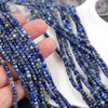 Lapis lazuli kostka fasetowana 3mm [sznur 38cm]