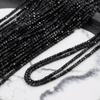 Spinel czarny kostka fasetowana 2,5mm [sznur 39cm]