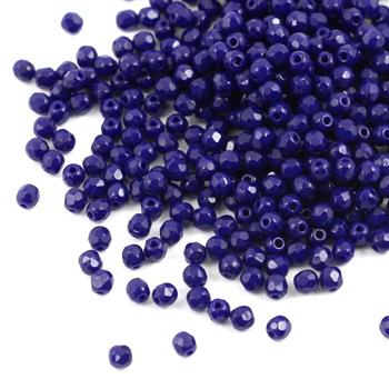 Fire Polish 3mm Opaque Dark Sapphire [40szt]