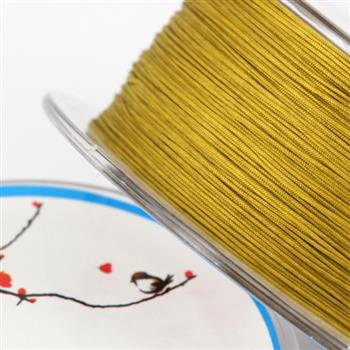 Sznurek nylonowy złoty 0,4mm  [szpula 60m]