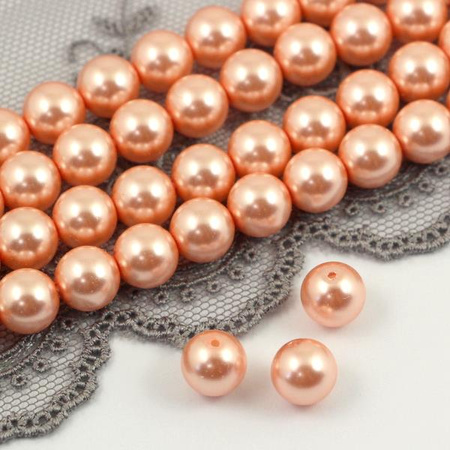Preciosa Nacre Round Pearl Maxima Peach 8mm [4szt]